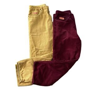 Lot of 2 Empyre Wide Wale Corduroy Pants Relax Sz 32 Baggy Wide Leg